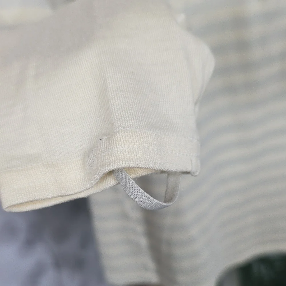 Patagonia Women's Merino 3 Midweight Zip-Neck top in a striped pattern.  - Picture 5 of 9